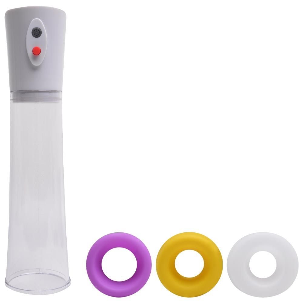 Bomba Peniana Elétrica 3 Anéis Penis Pump Vipmix