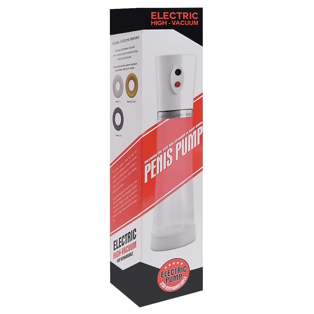 Bomba Peniana Elétrica 3 Anéis Penis Pump Vipmix