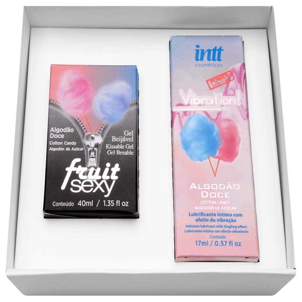 Box Doce Prazer Vibration E Fruit Algodão Doce Intt
