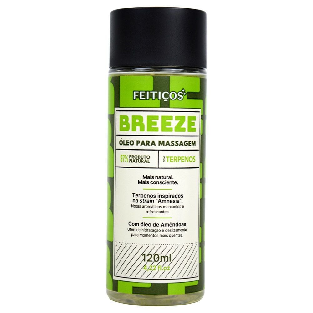 Breeze óleo Corporal Beijável Terpenos 120ml Feitiços