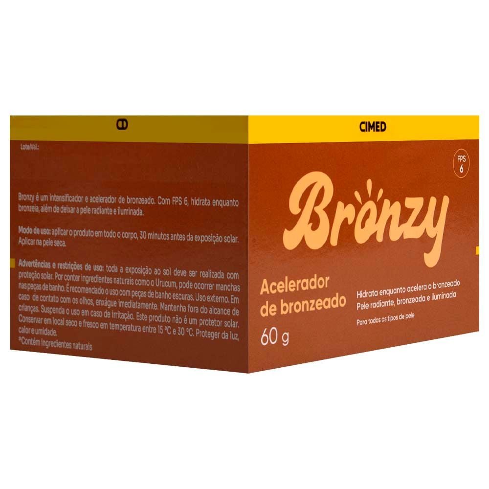 Bronzy Acelerador De Bronzeado 60g Cimed