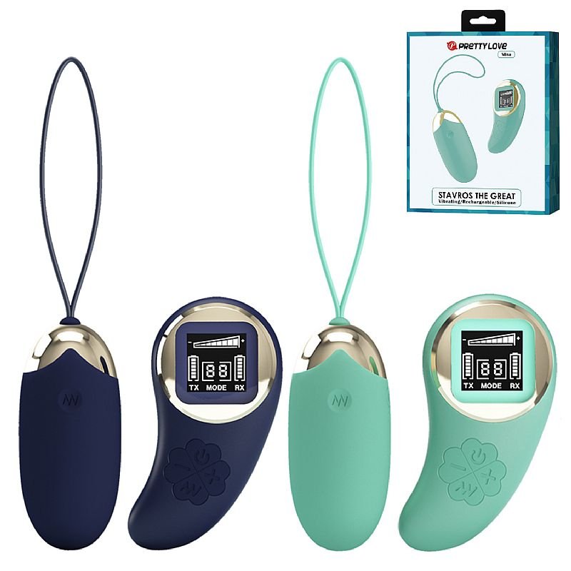 Bullet com Controle Remoto com LED - Mina - Pretty Love - Azul