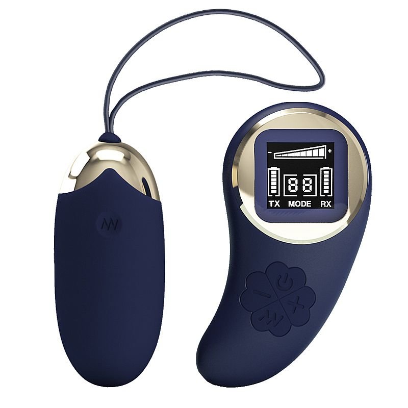 Bullet com Controle Remoto com LED - Mina - Pretty Love - Azul