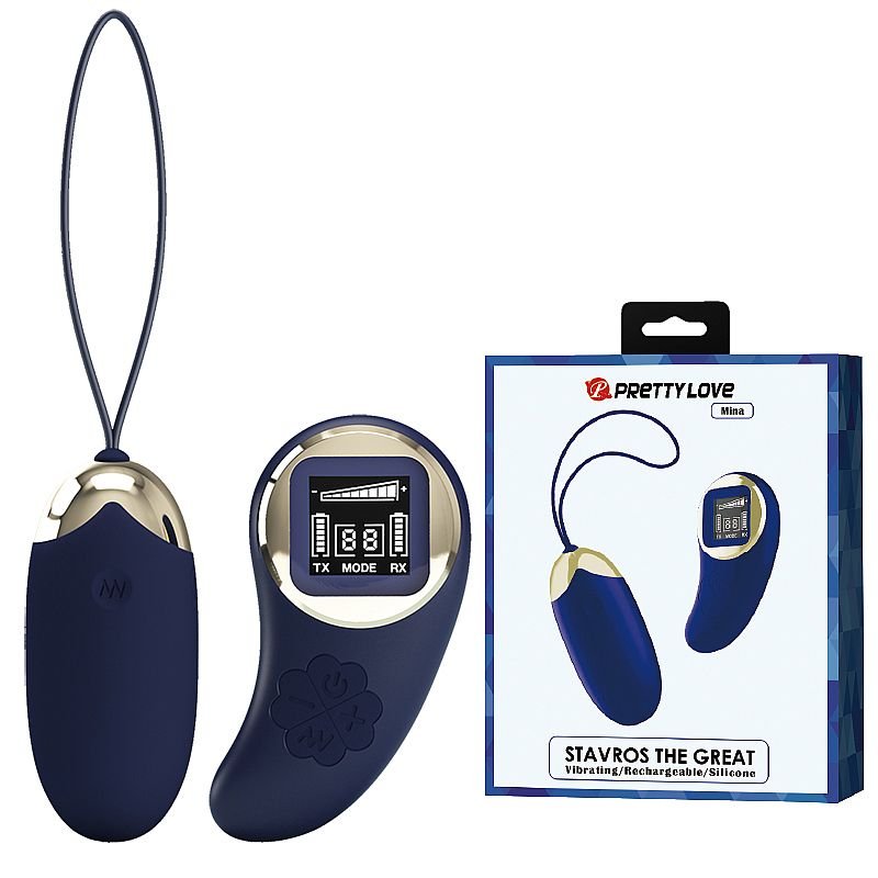 Bullet com Controle Remoto com LED - Mina - Pretty Love - Azul