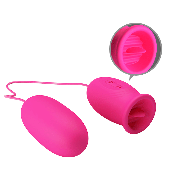 Bullet Duplo - Estimulador com Língua - Daisy - Pretty Love - Roxo