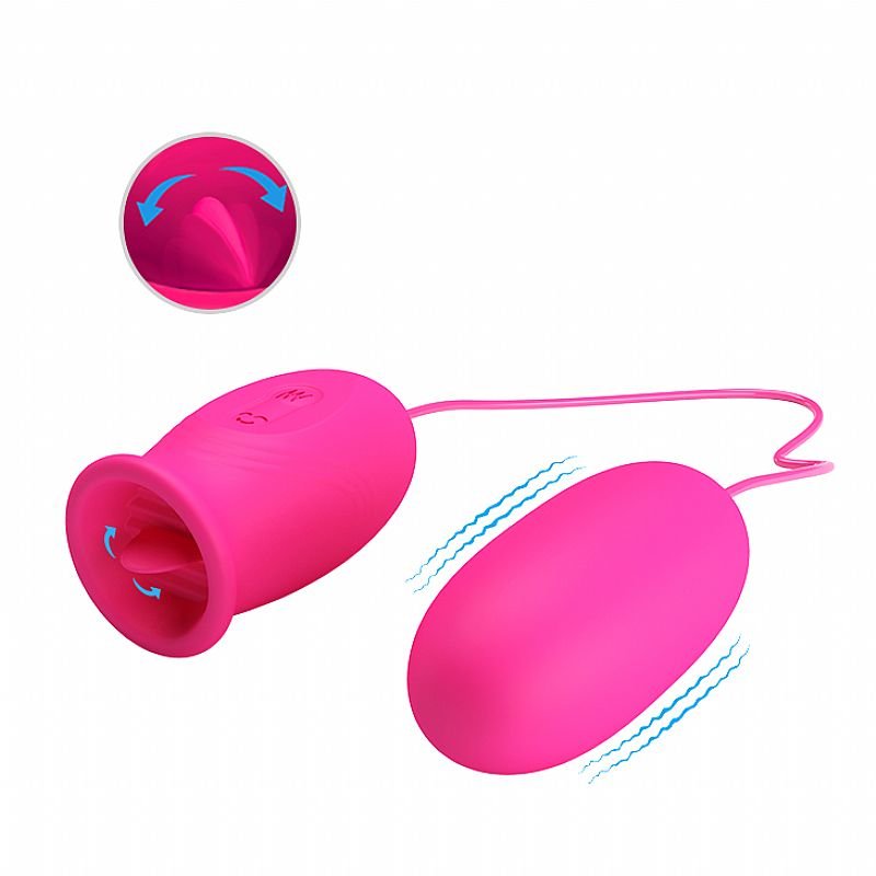 Bullet Duplo - Estimulador com Língua - Daisy - Pretty Love - Roxo