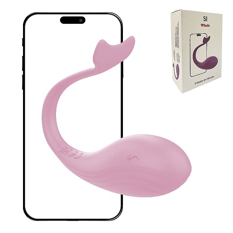 Bullet Formato de Baleia - Whale - À Longa Distância - APP - Rosa
