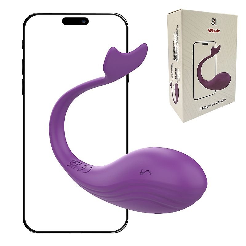 Bullet Formato de Baleia - Whale - À Longa Distância - APP - Roxo