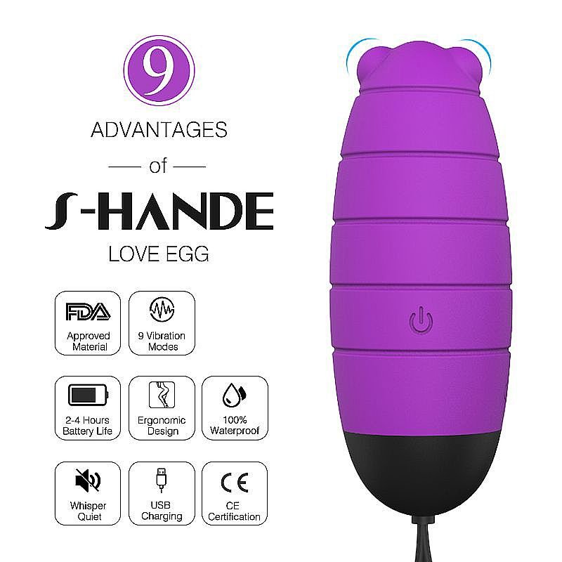 Bullet - Recarregável com controle Remoto - Baby Bee - S-Hande - Pink