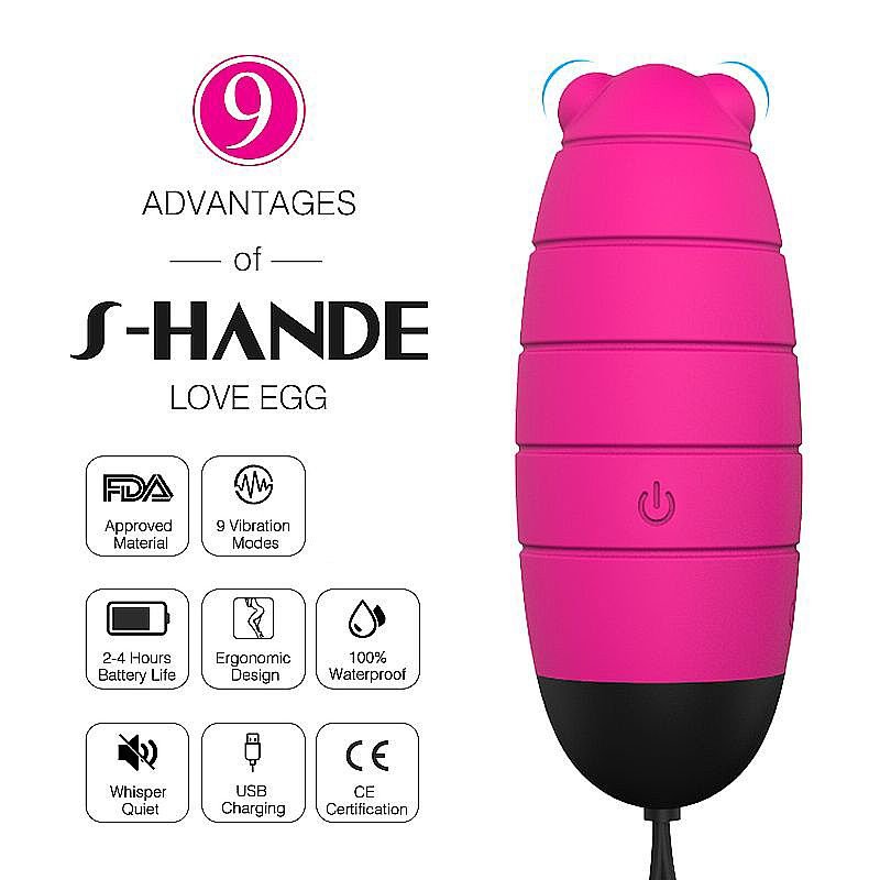 Bullet - Recarregável com controle Remoto - Baby Bee - S-Hande - Pink