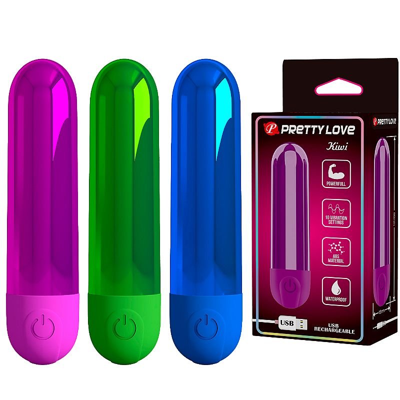 Bullet Recarregável - Kiwi - Pretty Love - Azul