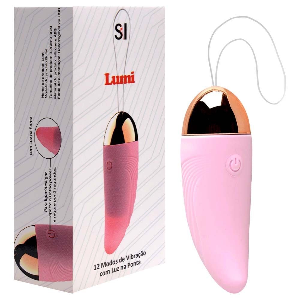 Bullet Recarregável Luz Na Ponta Lumi Sexy Import