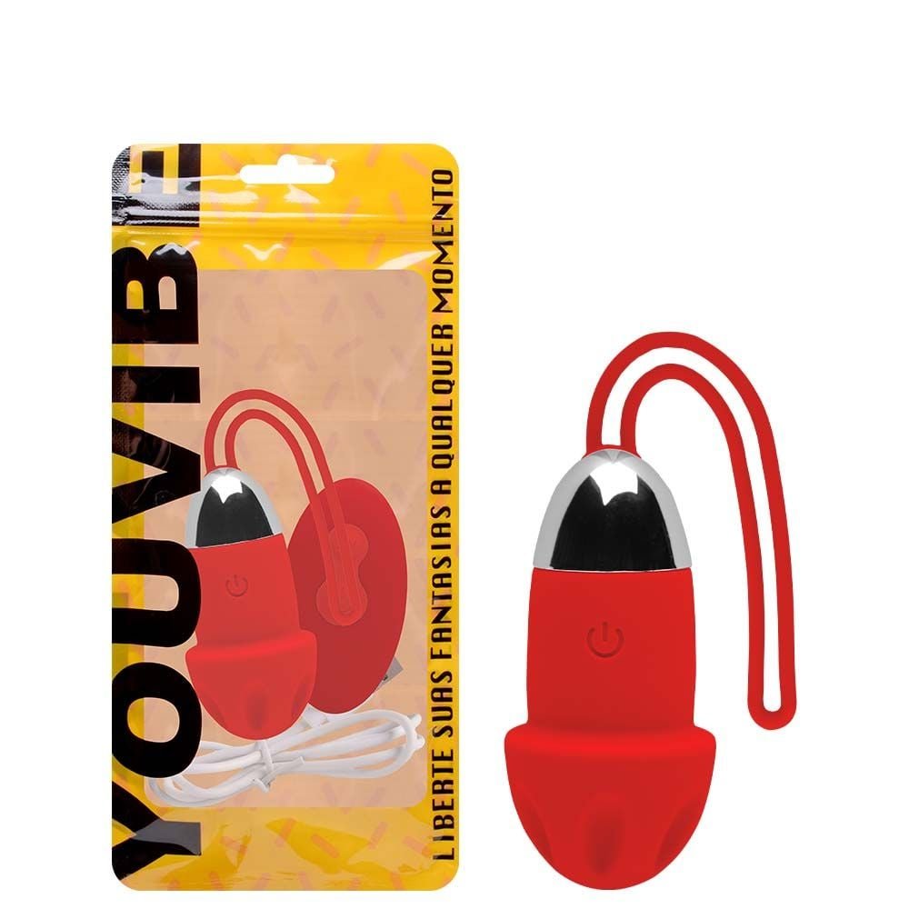 Bullet Vibrador Cogumelo 10 Modos Youvibe Vipmix