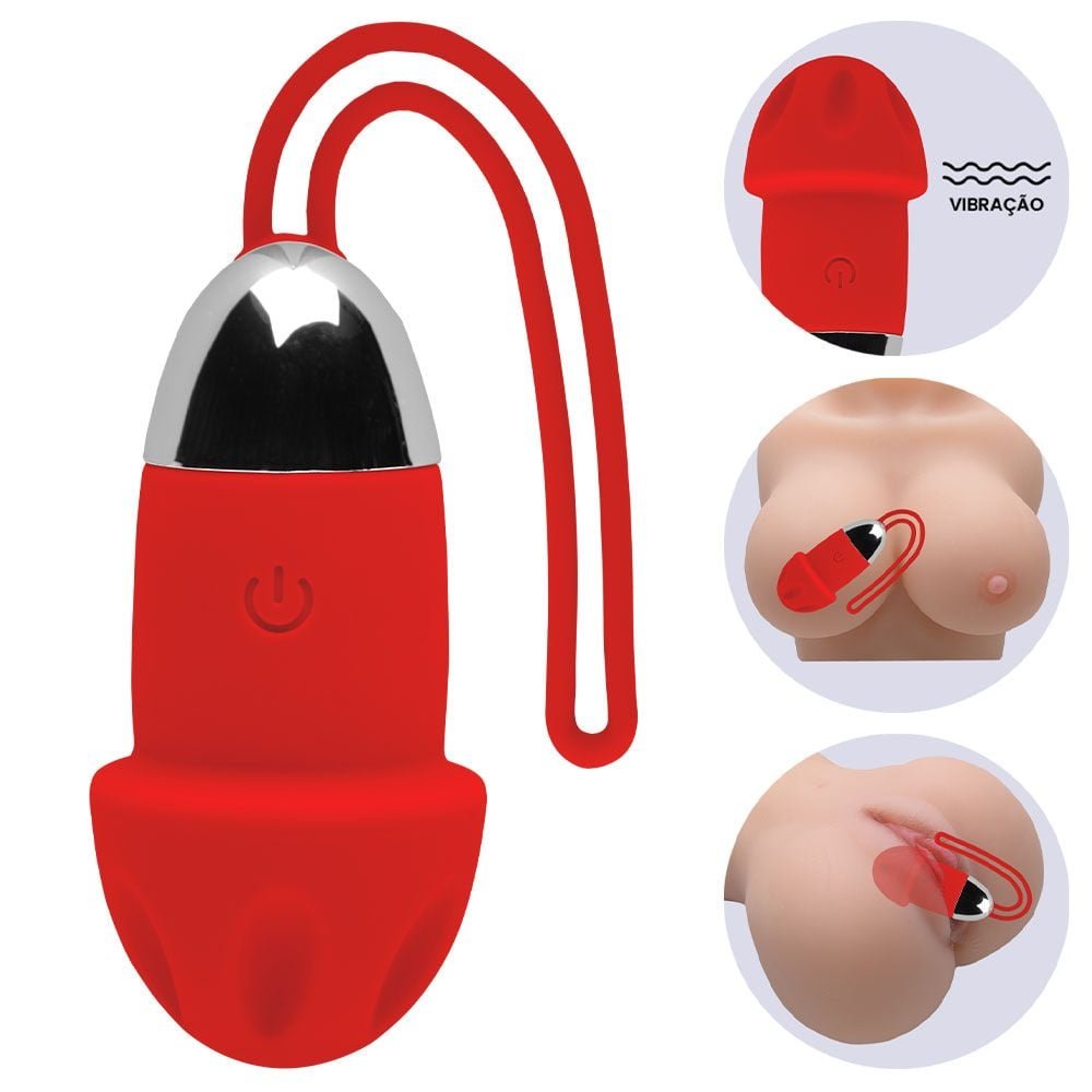 Bullet Vibrador Cogumelo 10 Modos Youvibe Vipmix