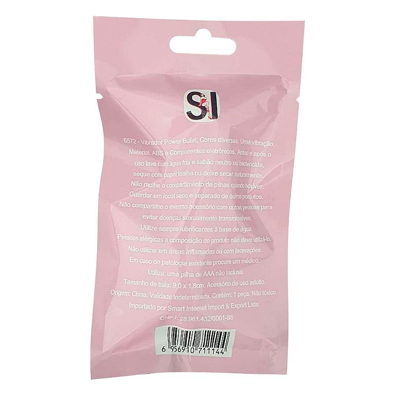 Bullet Vibrador de Clitóris - Cápsula - Rosa - Aveludado