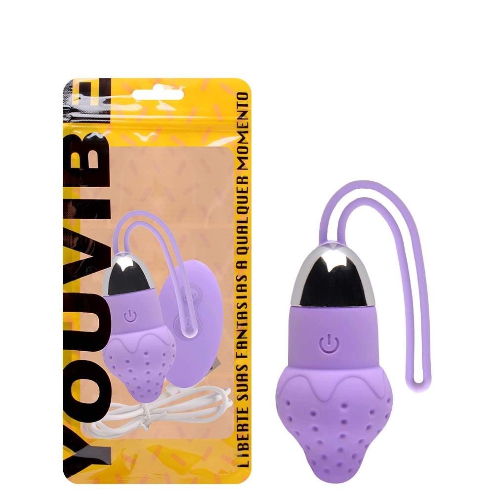 Bullet Vibrador Morango 10 Modos Youvibe Vipmix