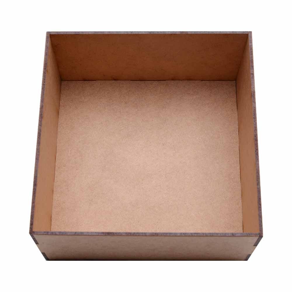 Caixa Mdf Love Quadrada 17x17x8,5cm Hot Pink