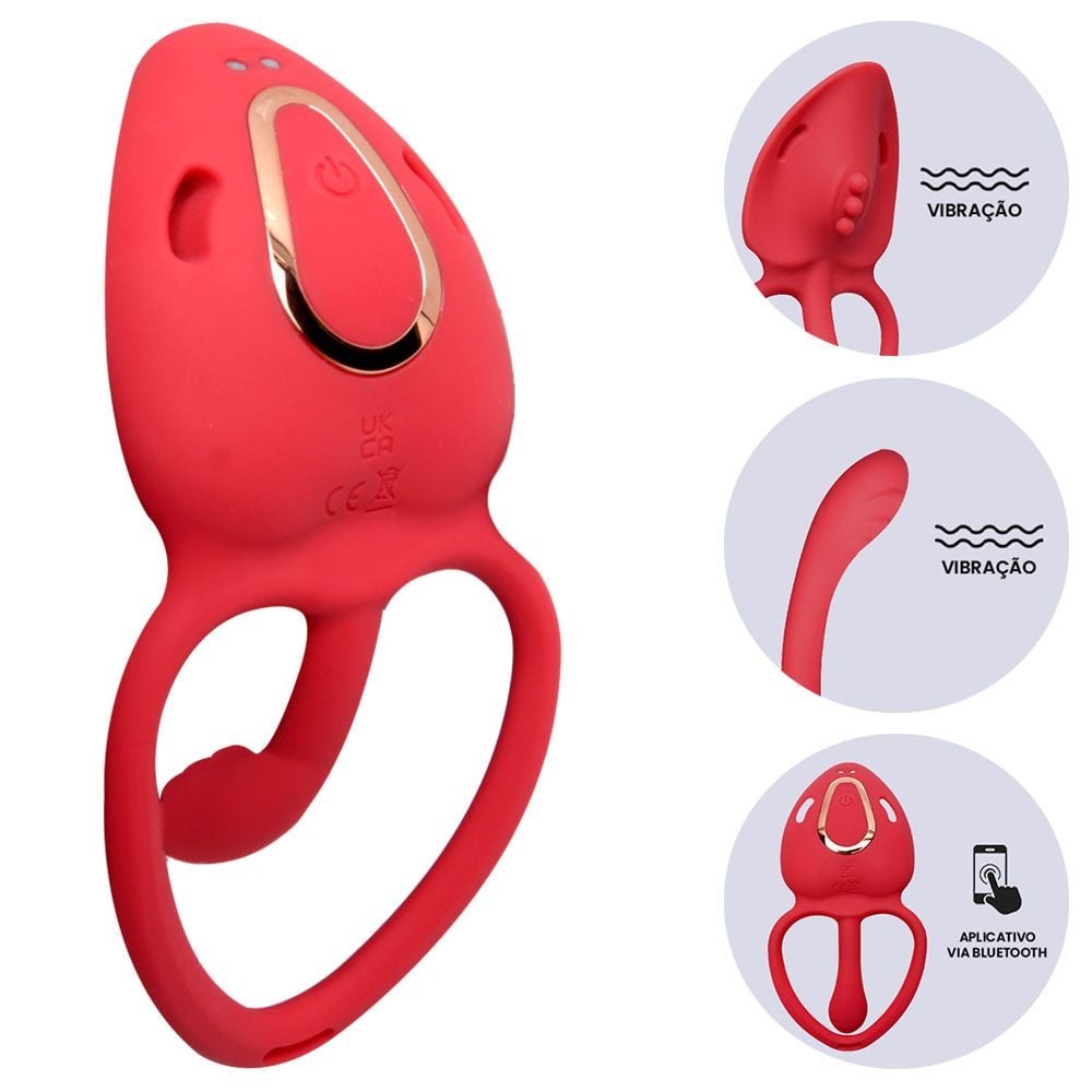 Calcinha Vibrador Multifunções Via App 9 Modos Yaffa