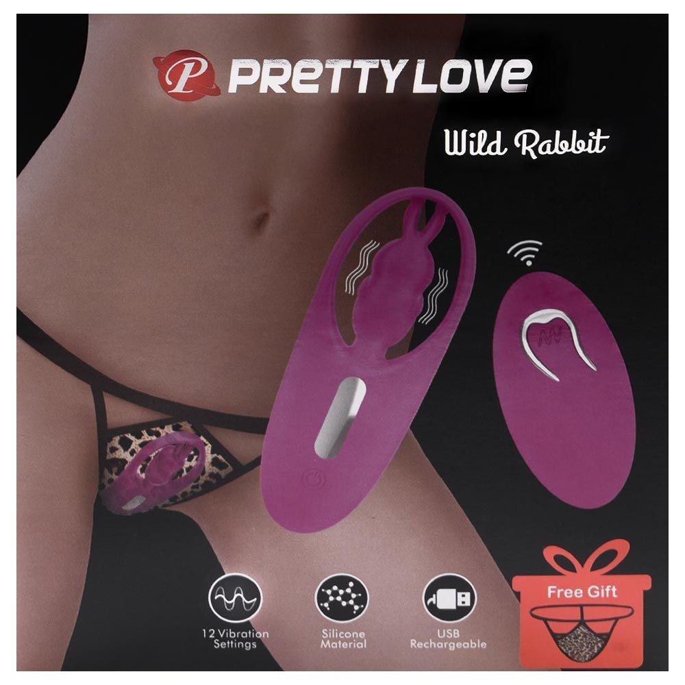 Calcinha Vibratória Wireless Wild Rabbit Vipmix