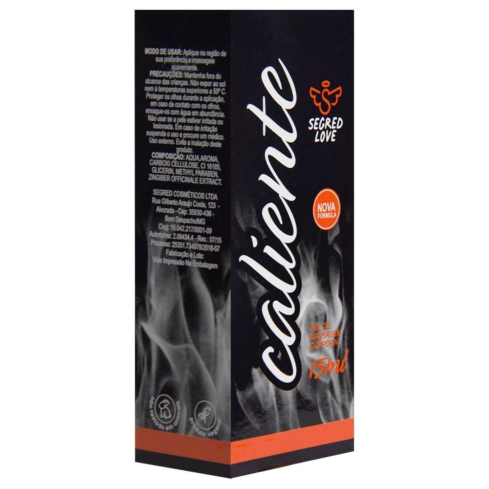 Caliente Gel Excitante Feminino 15ml Segred Love