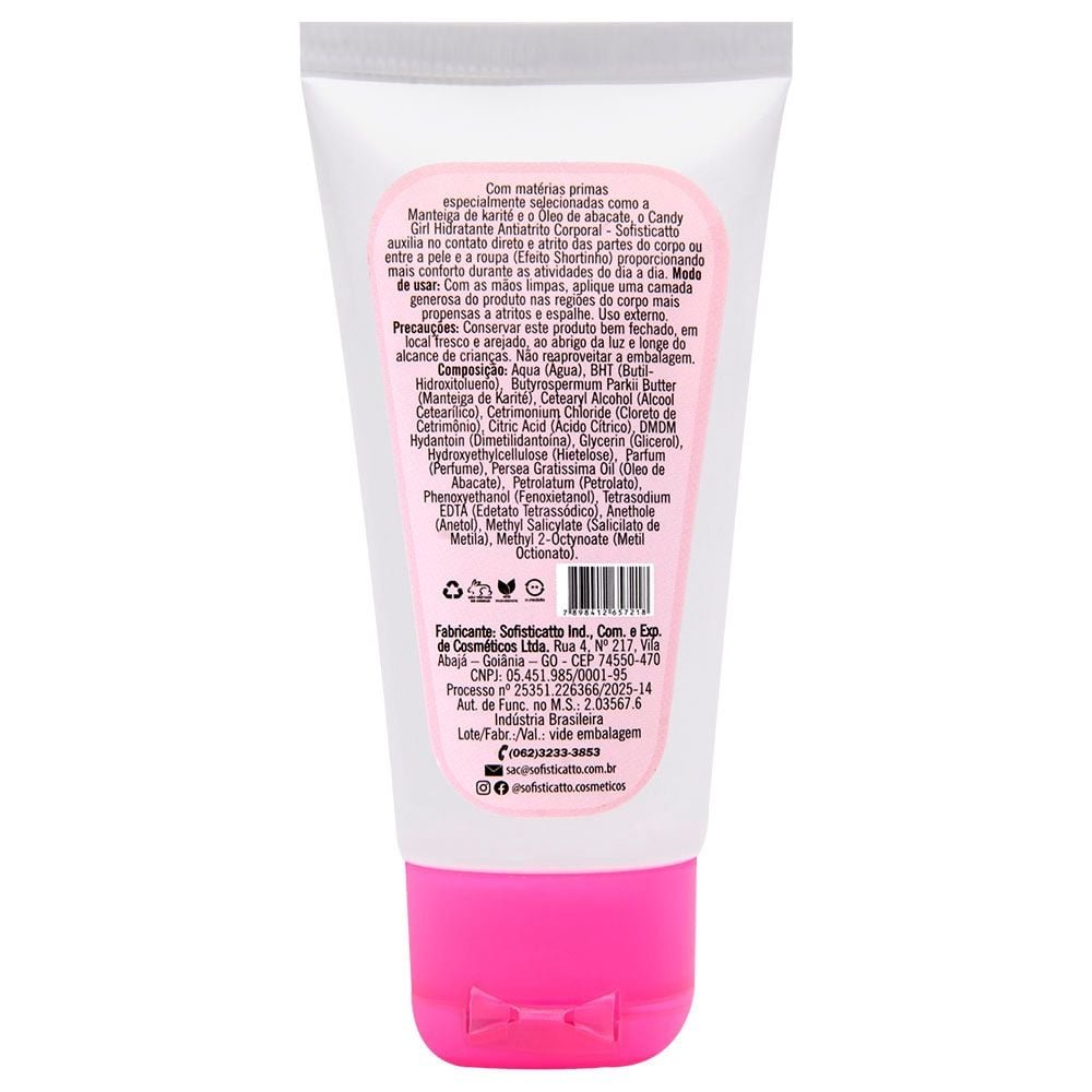 Candy Girl Hidratante Antiatrito 60g Sofisticatto