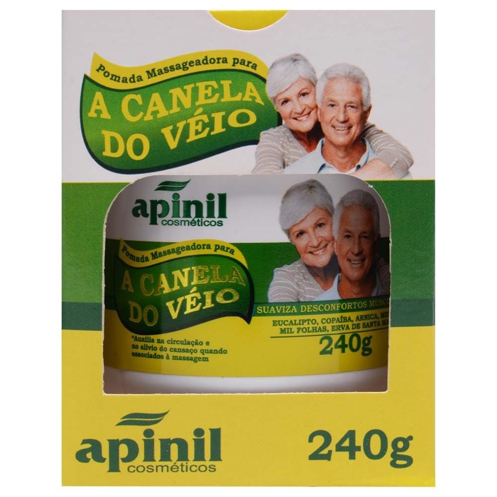 Canela Do Véio Pomada Massageadora 240g Apinil