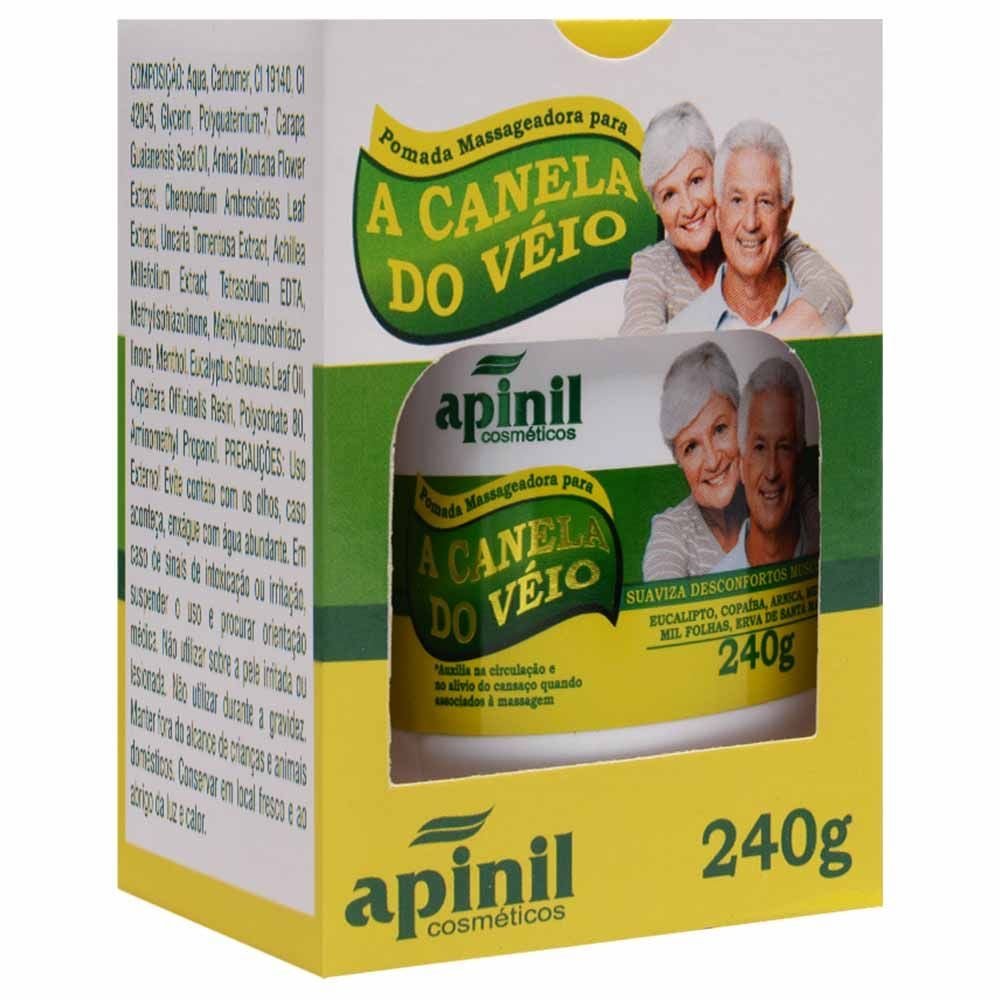 Canela Do Véio Pomada Massageadora 240g Apinil