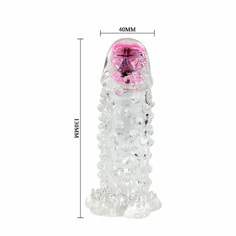 Capa Peniana Brave Man com Vibrador de Toque e Estimulador de Clitóris - Baile