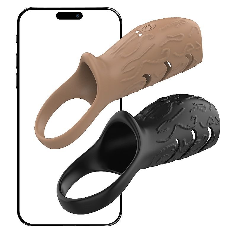 Capa Peniana com Anel - Jay - À Longa distância App - Preto
