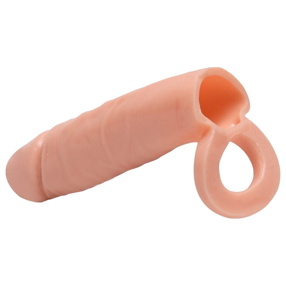 Capa Peniana Com Extensor Extra 4cm E Anel Escrotal Vipmix