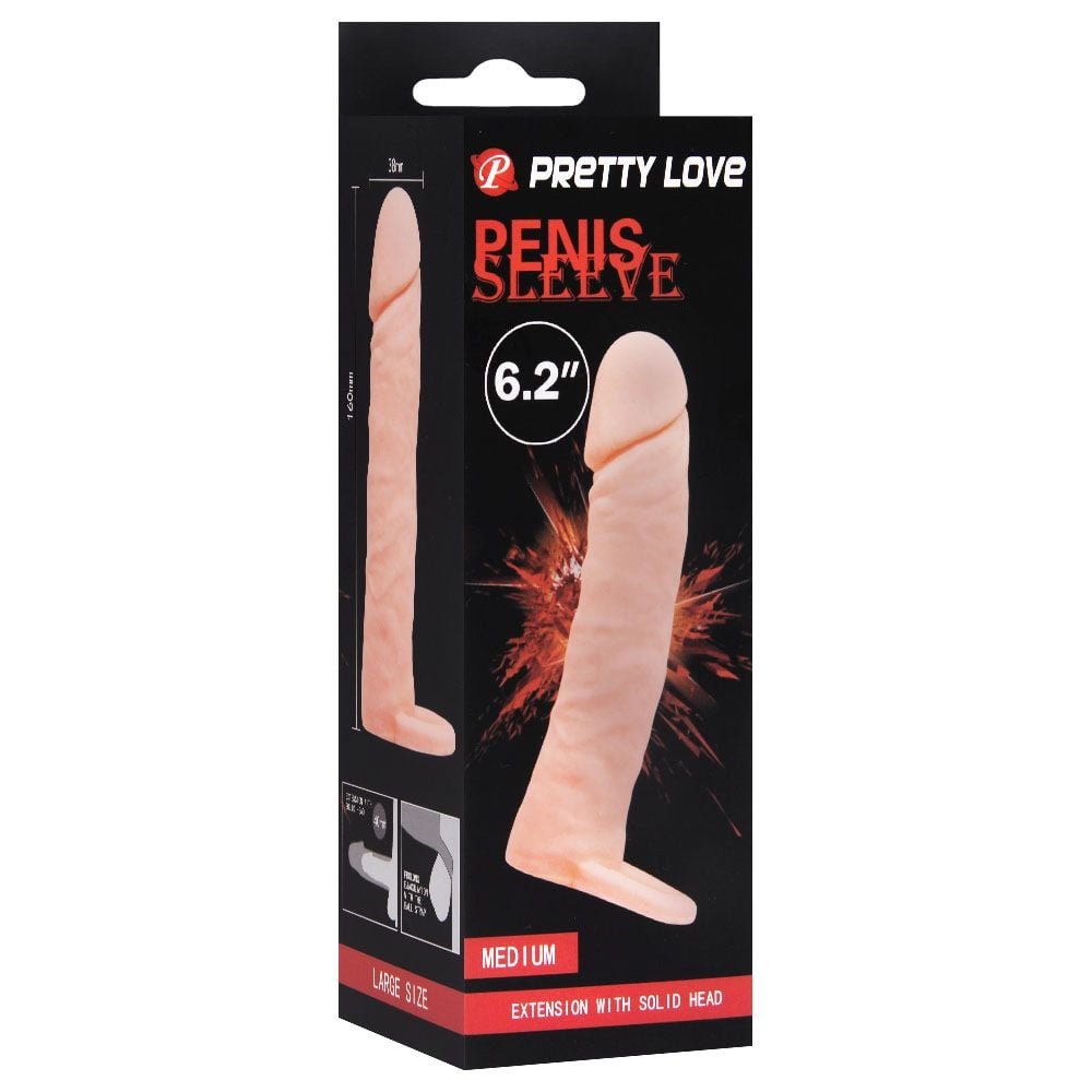 Capa Peniana Com Extensor Extra 4cm E Anel Escrotal Vipmix
