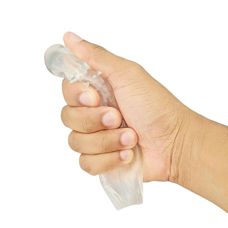 Capa Peniana em Gel - Pênis Maior - Super Flexível - 14cm - Transparente