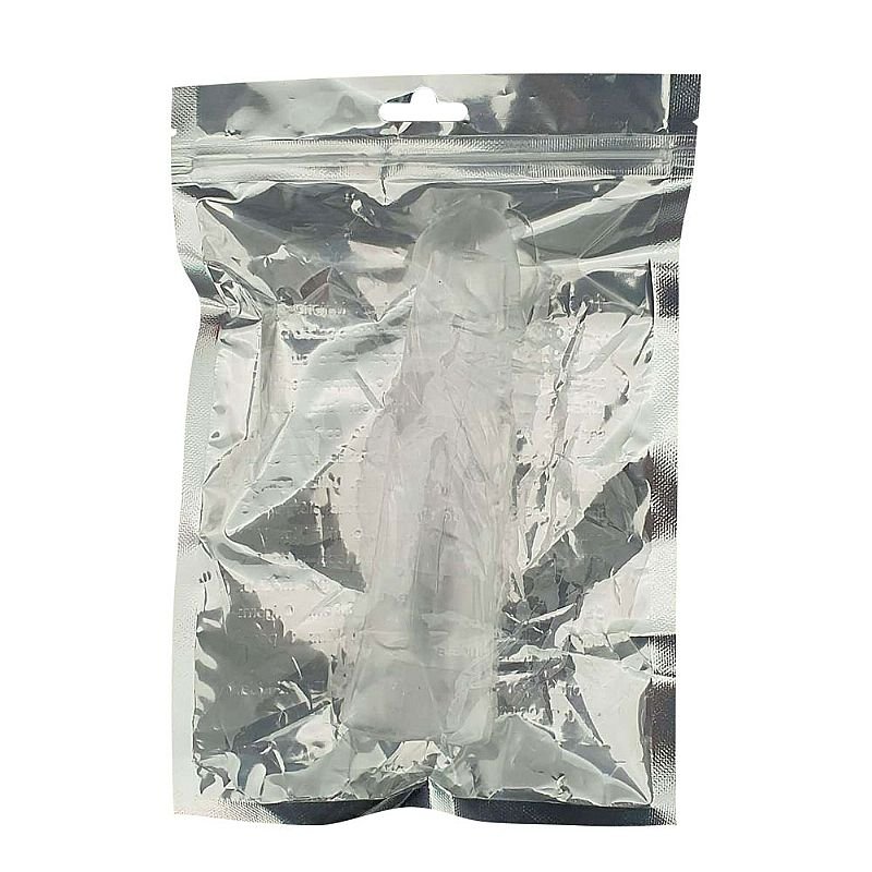 Capa Peniana em Gel - Pênis Maior - Super Flexível - 14cm - Transparente