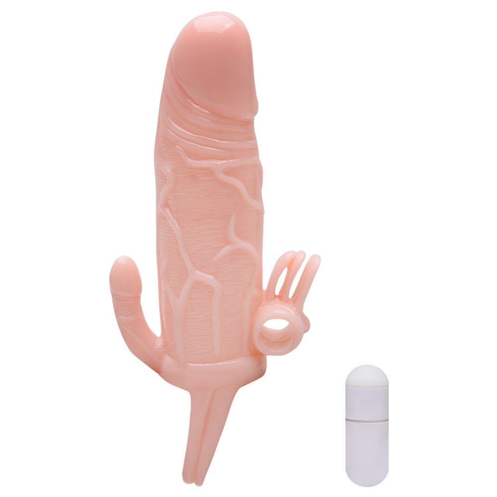 Capa Peniana Extensor De 4cm Com Anel Brave Man Vipmix