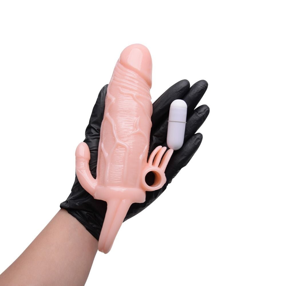 Capa Peniana Extensor De 4cm Com Anel Brave Man Vipmix