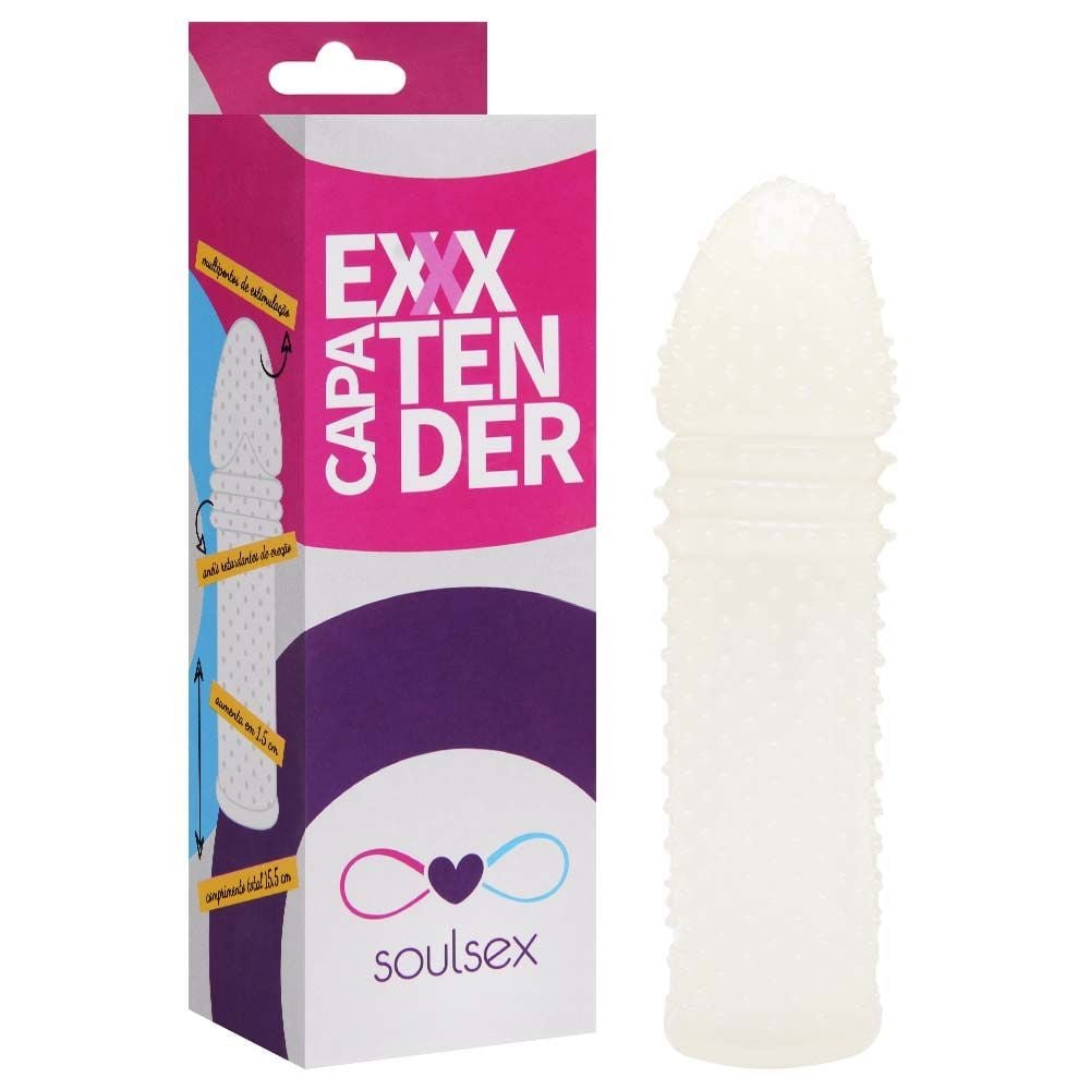 Capa Peniana Silicone Fosforescente 15cm Soulsex