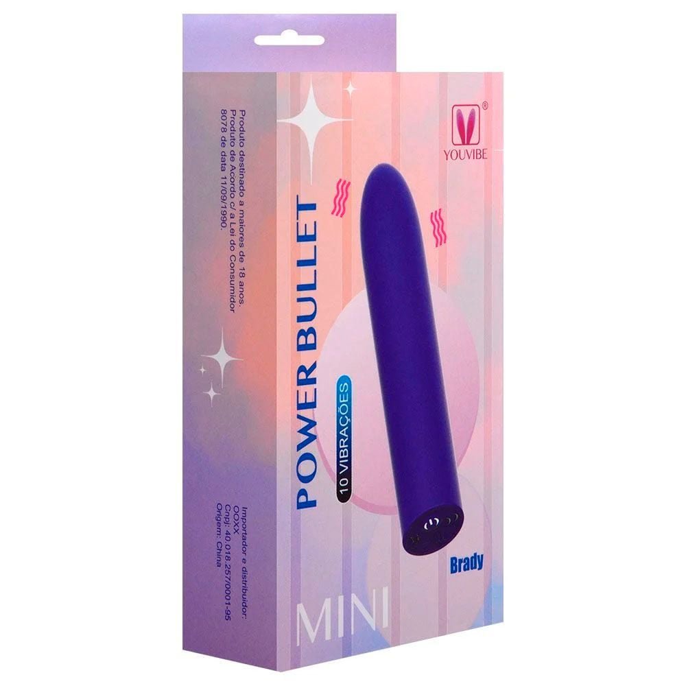 Cápsula Power Bullet 10 Modos Brady Youvibe Vipmix