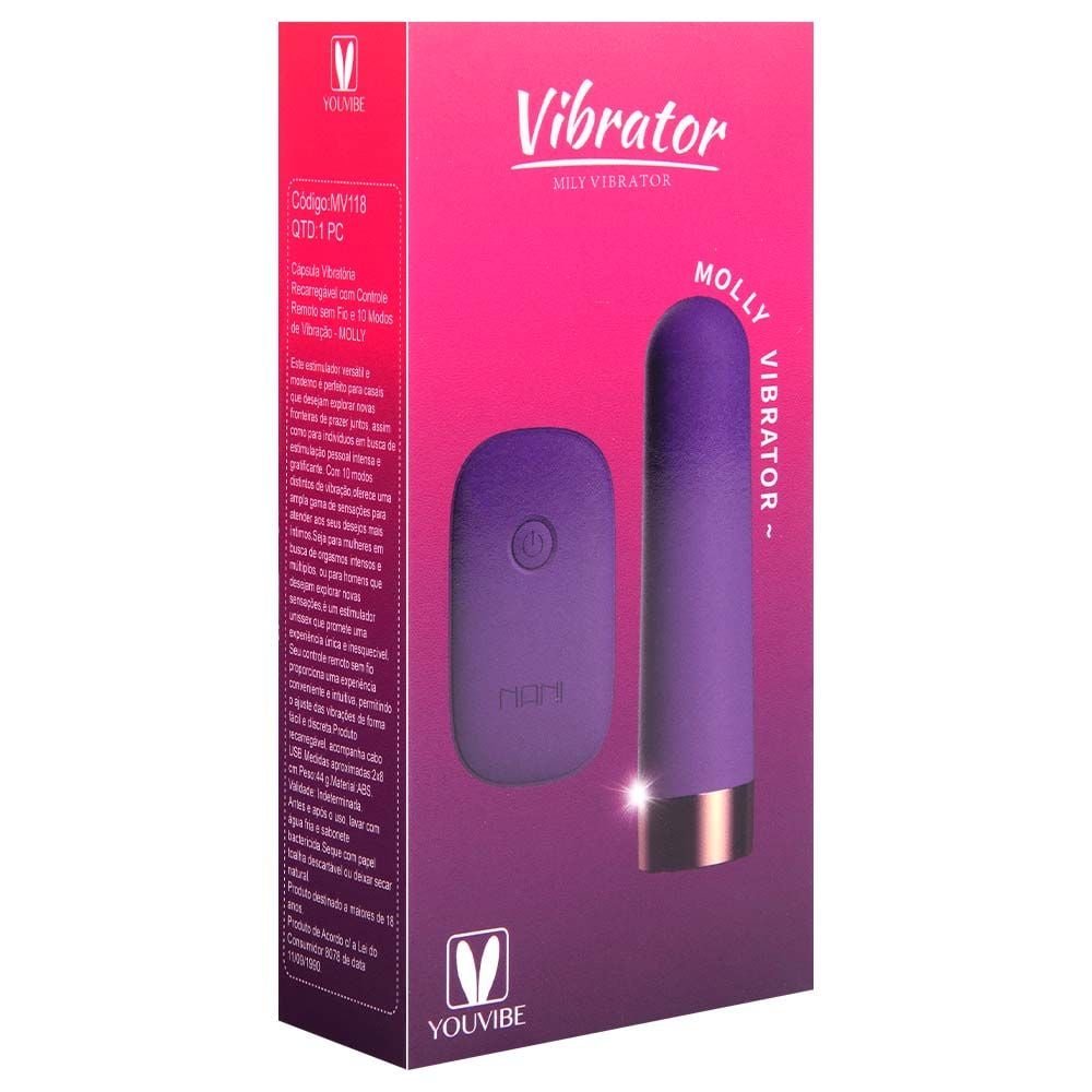 Cápsula Vibratória 10 Modos Sem Fio Youvibe Vipmix