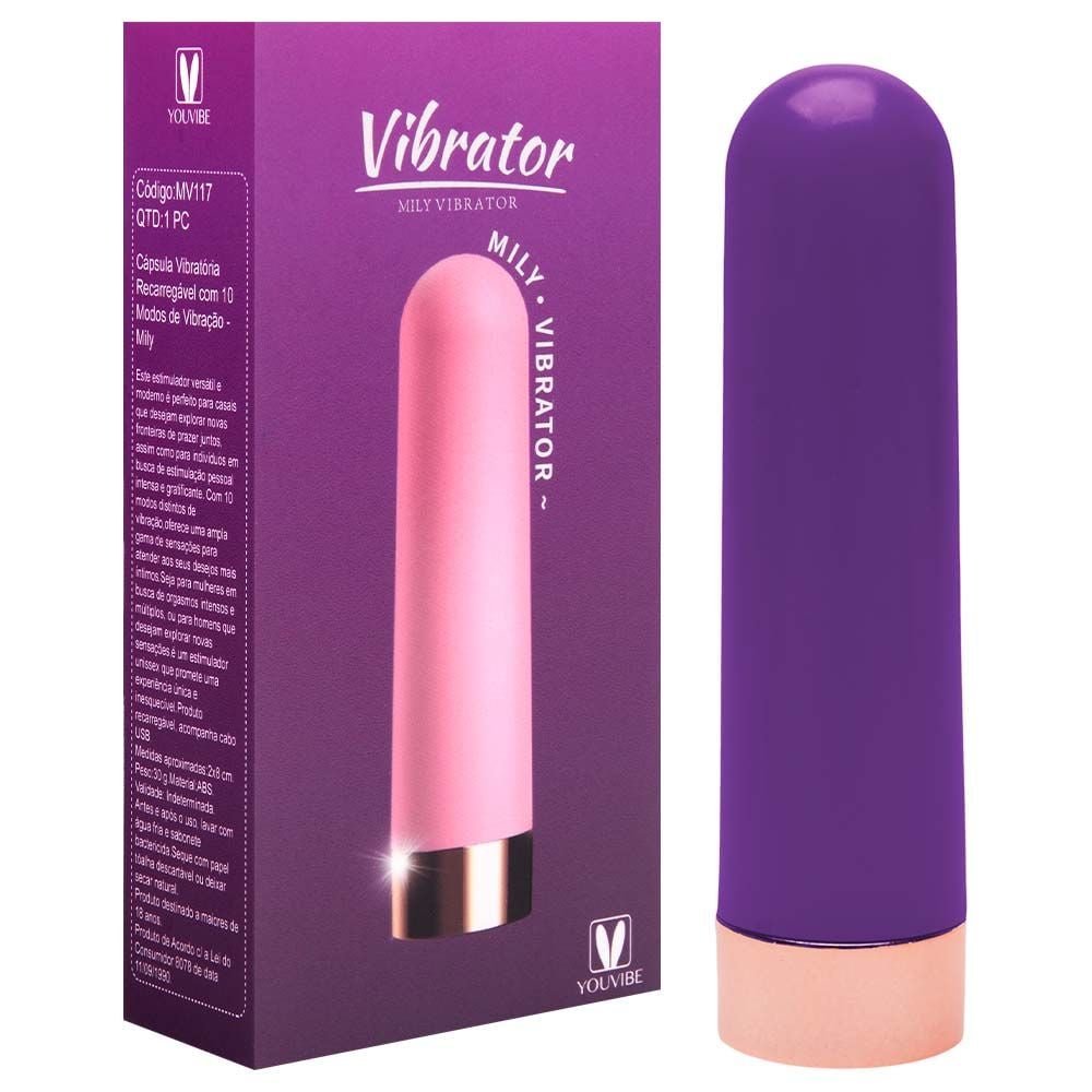 Cápsula Vibratória 10 Modos Usb Youvibe Vipmix