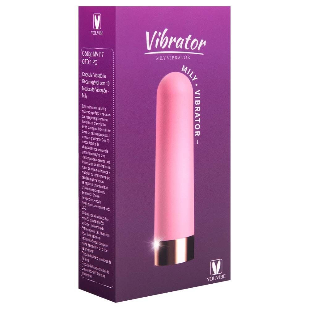 Cápsula Vibratória 10 Modos Usb Youvibe Vipmix
