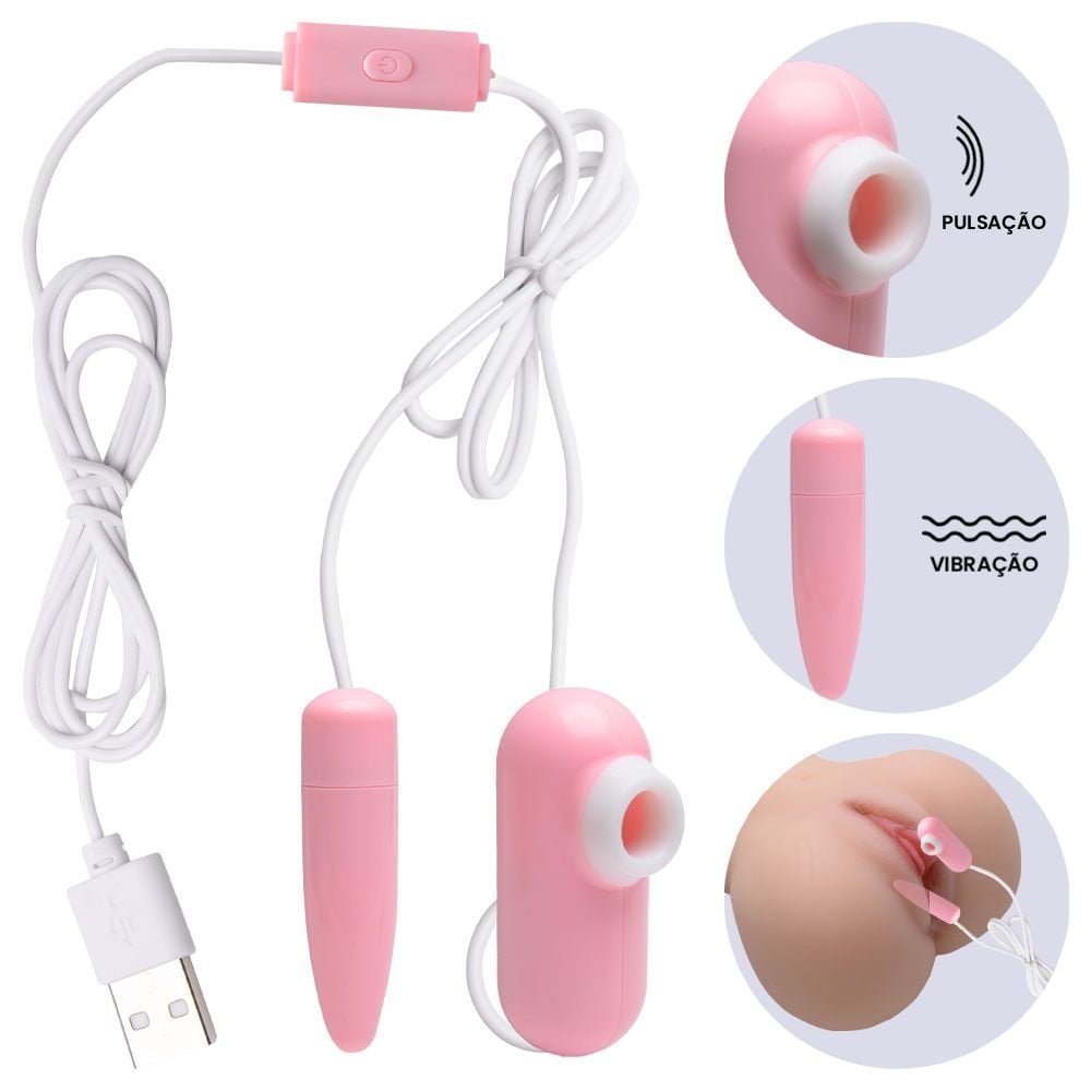 Cápsula Vibratória Pulsação Usb 12 Modos Lilo Vipmix