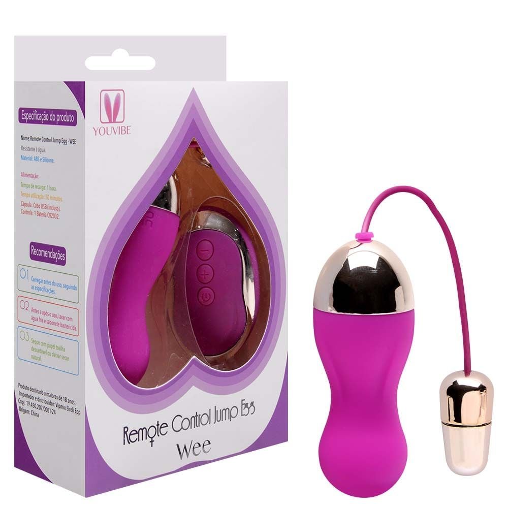 Cápsula Vibratória Recarregável Wireless Egg Wee Vipmix