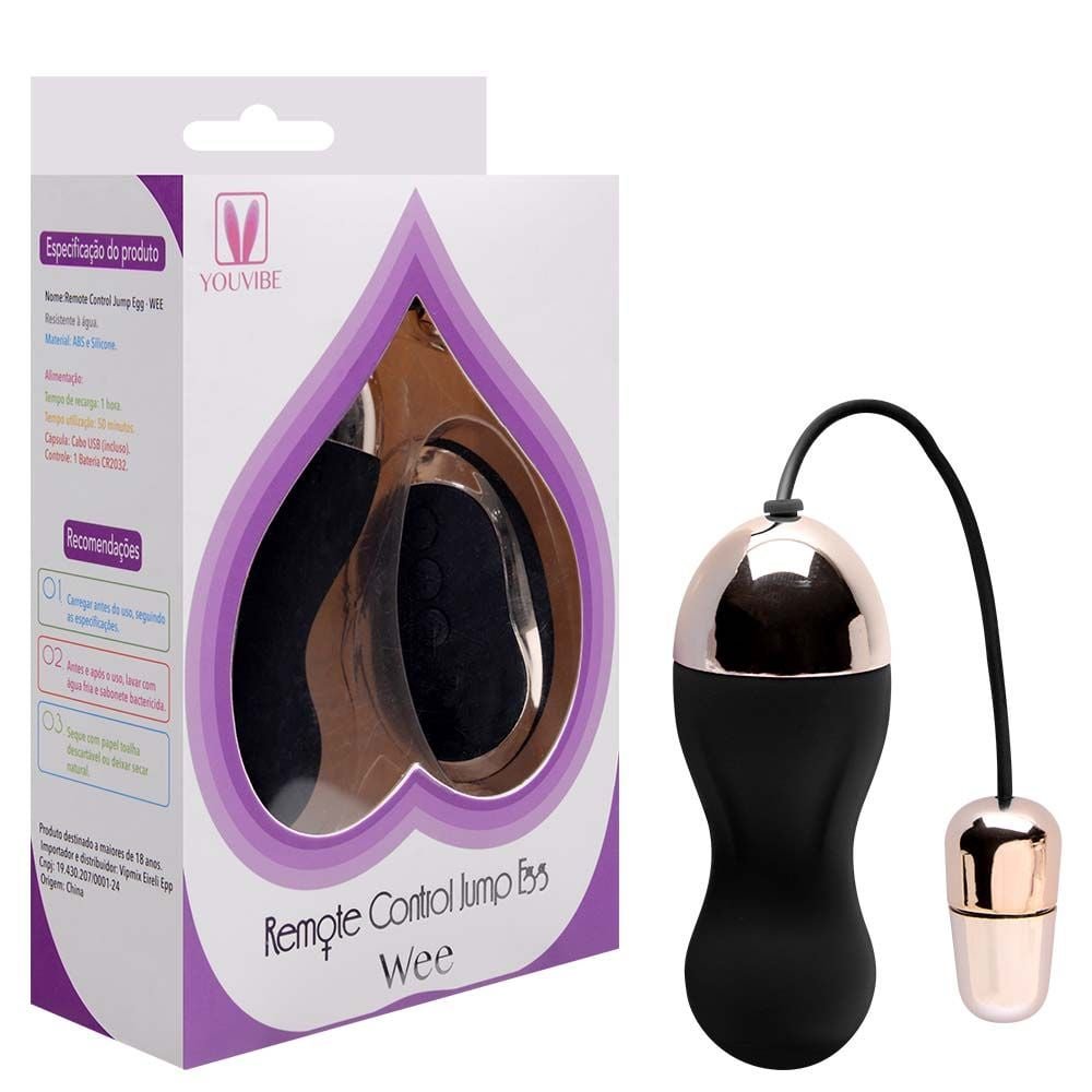 Cápsula Vibratória Recarregável Wireless Egg Wee Vipmix
