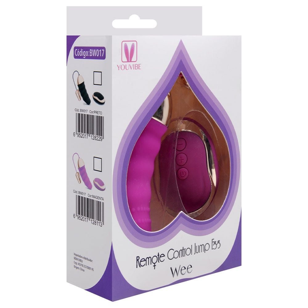 Cápsula Vibratória Texturizada Wireless Egg Wee Vipmix