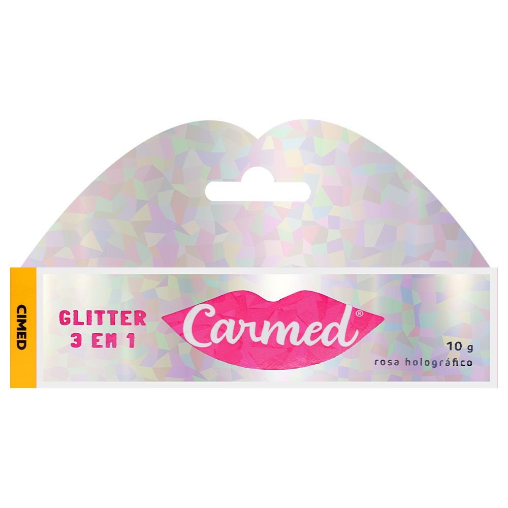 Carmed Glitter Hidratante 3 Em 1 10g Cimed