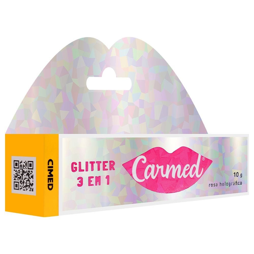 Carmed Glitter Hidratante 3 Em 1 10g Cimed