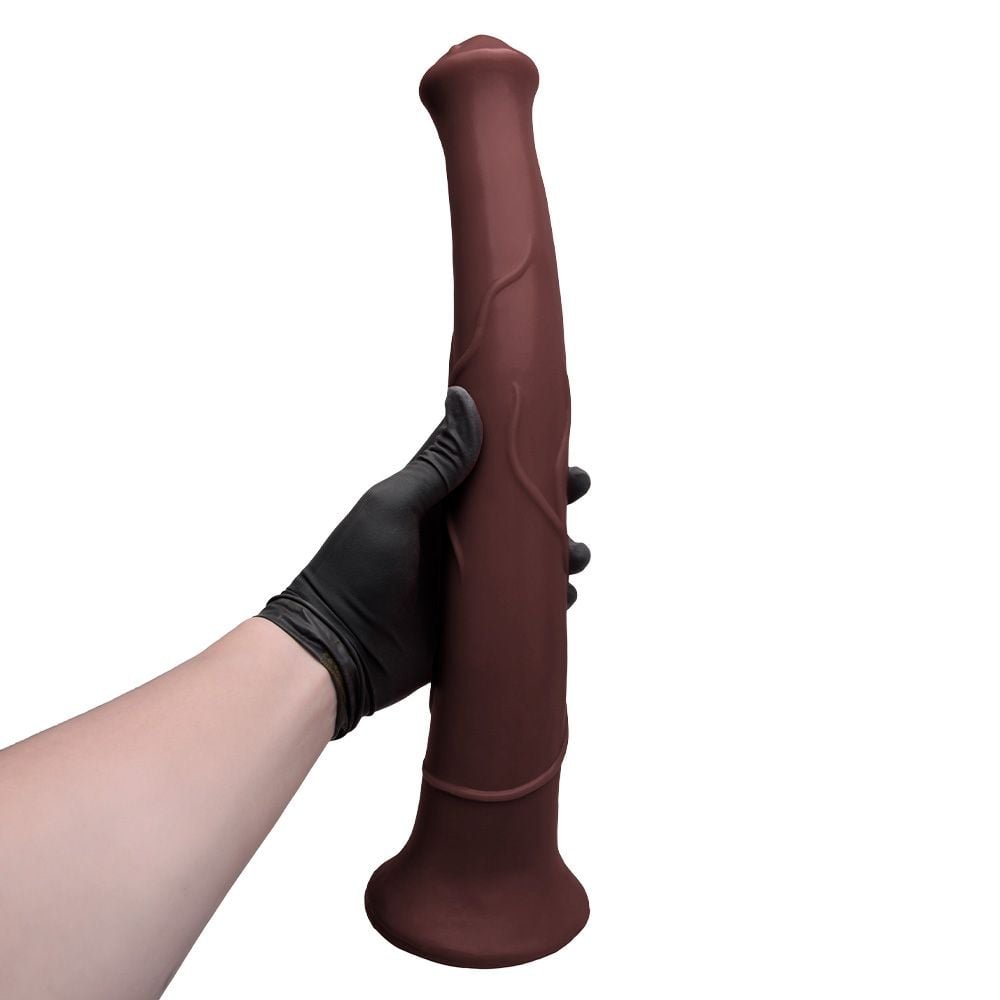 Cavalo Pênis De Borracha Maciça 40 X 6cm Prazer E Cia