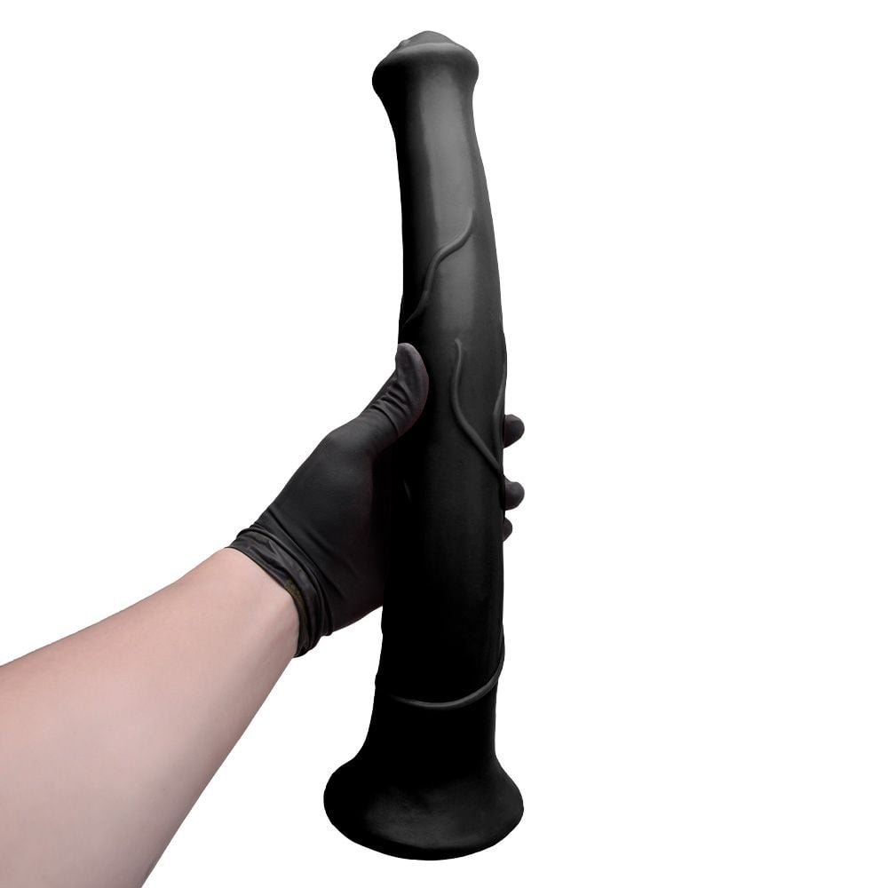 Cavalo Pênis De Borracha Maciça 40 X 6cm Prazer E Cia