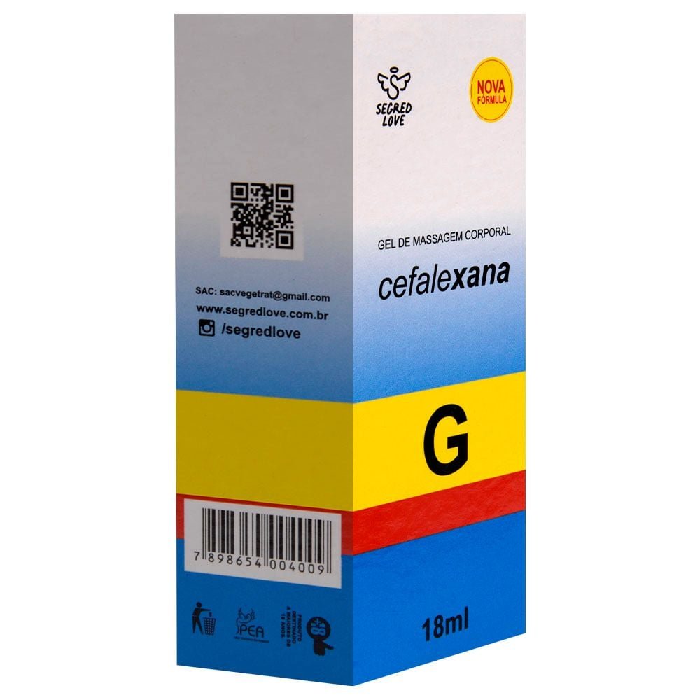 Cefalexana Gel Térmico Comestível 18ml Segred Love