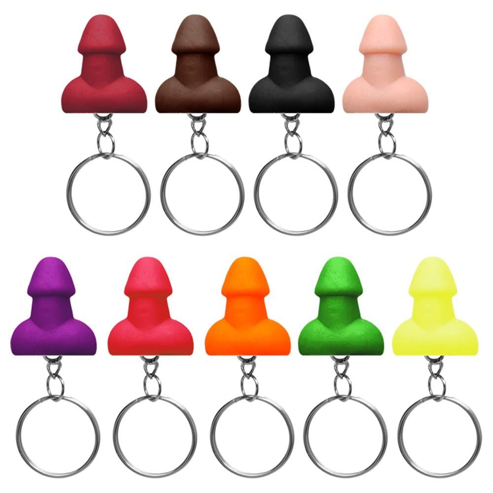 Chaveiro Mini Pênis Divertido Colorido Kgel